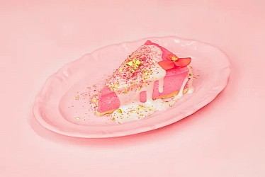 Цветочный чизкейк