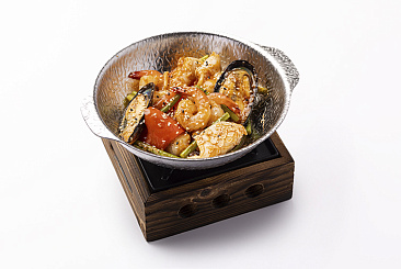 Морепродукты на гриле