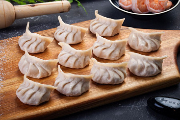 Гёдза с крабом ручной лепки, 450г