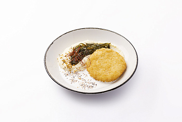 Котлета из краба с картофельным пюре