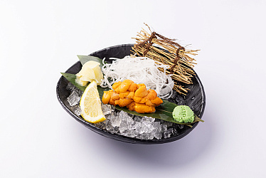 Сашими из икры морского ежа