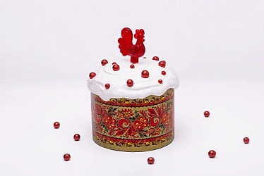 Кулич с клюквой