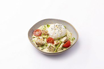 Карри с рисом и курицей