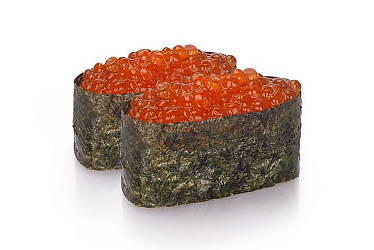 Суши с икрой лосося 2шт.