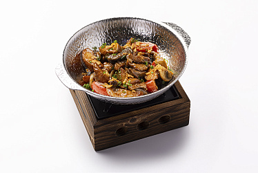 Свинина с грибами в соусе терияки