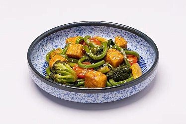 Шпинатная лапша с тофу